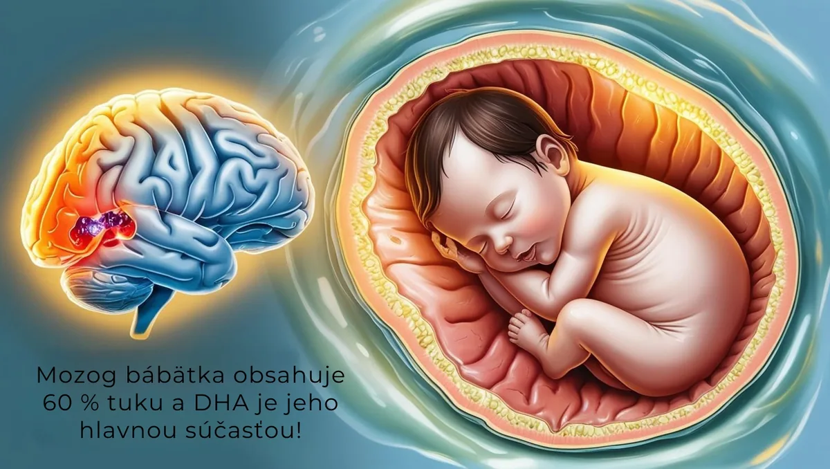 Mozog bábätka obsahuje až 60 % tuku a DHA je jeho hlavnou súčasťou