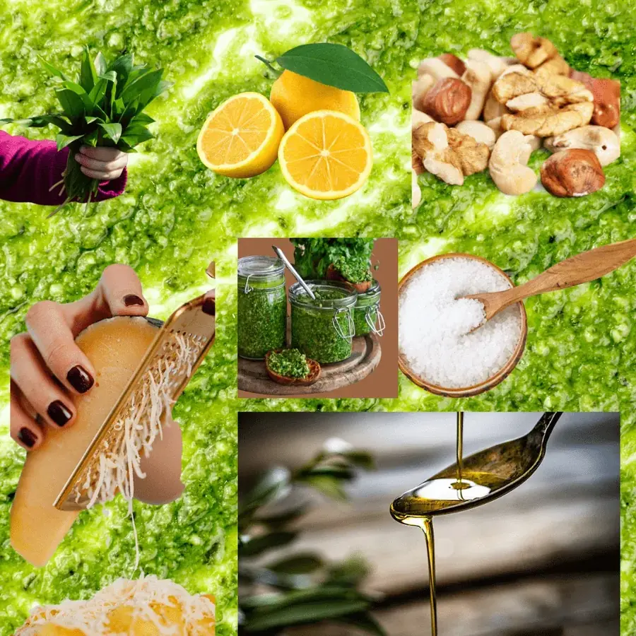Domáce pesto z medvedieho cesnaku s orechmi a olivovým olejom