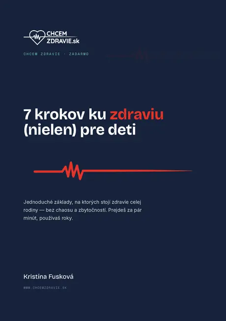Obálka e-booku 7 krokov ku zdraviu pre deti